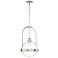 Atlas Pendant - Sterling Finish - Clear Glass