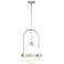 Atlas Pendant - Vintage Platinum Finish - Opal Glass
