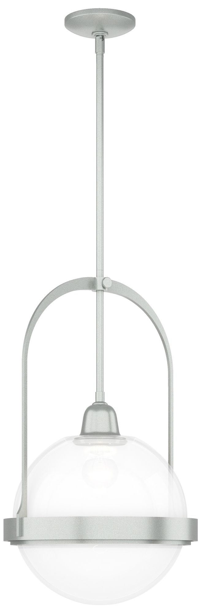 Atlas Pendant - Vintage Platinum Finish - Opaline - Made to Order