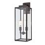 2_Atless 24"H Powder-Coated Bronze 2-Light Outdoor Wall Light more views