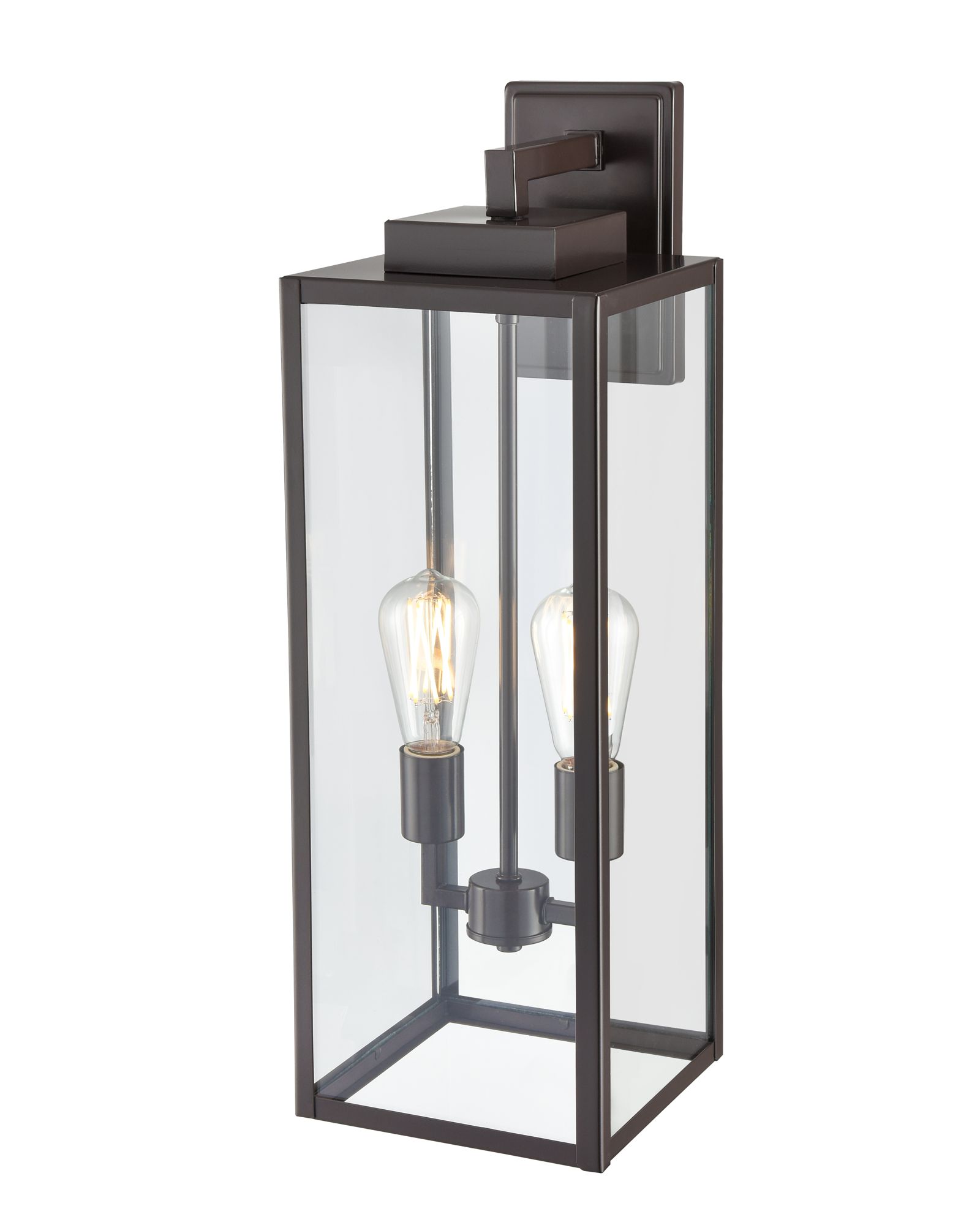 Thumbnail3 of Atless 24"H Powder-Coated Bronze 2-Light Outdoor Wall Light more views