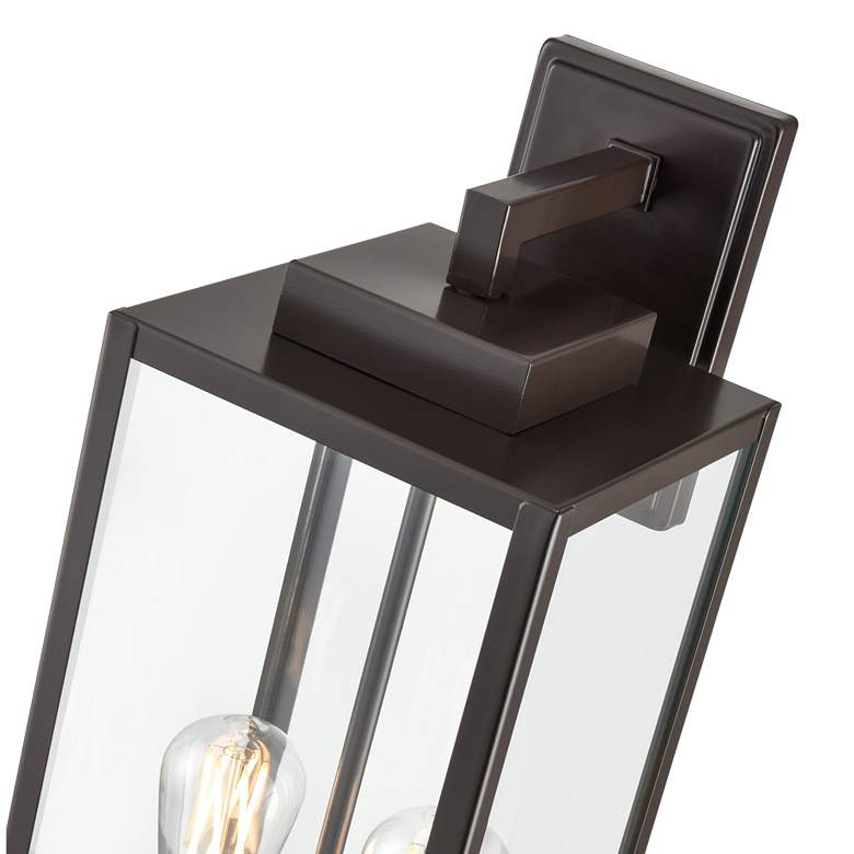 Image 5 Atless 24"H Powder-Coated Bronze 2-Light Outdoor Wall Light more views