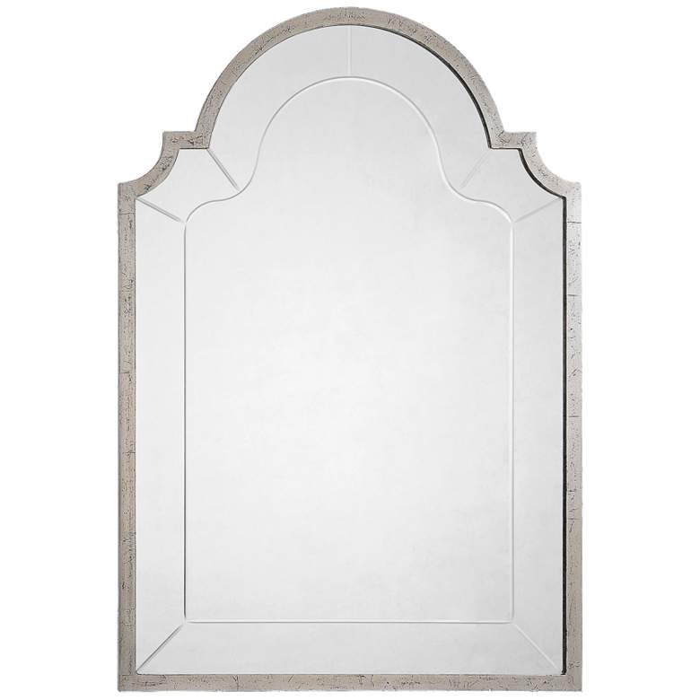 Atley Silver Leaf 28 1/4 inch x 41 1/4 inch Wall Mirror