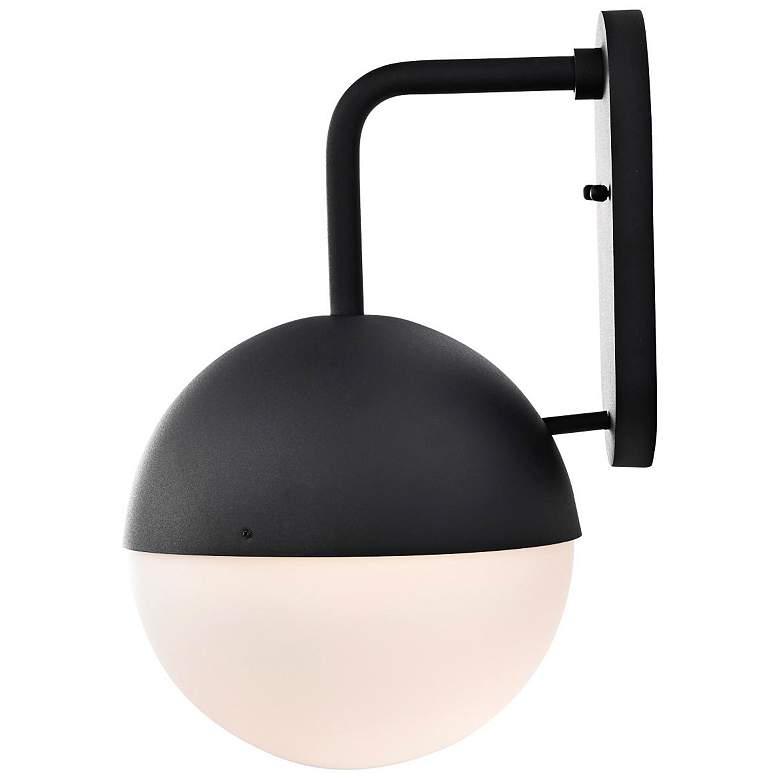 Image 4 Atmosphere; 10W LED; Large Wall Lantern; Matte Black with White Opal Glass more views