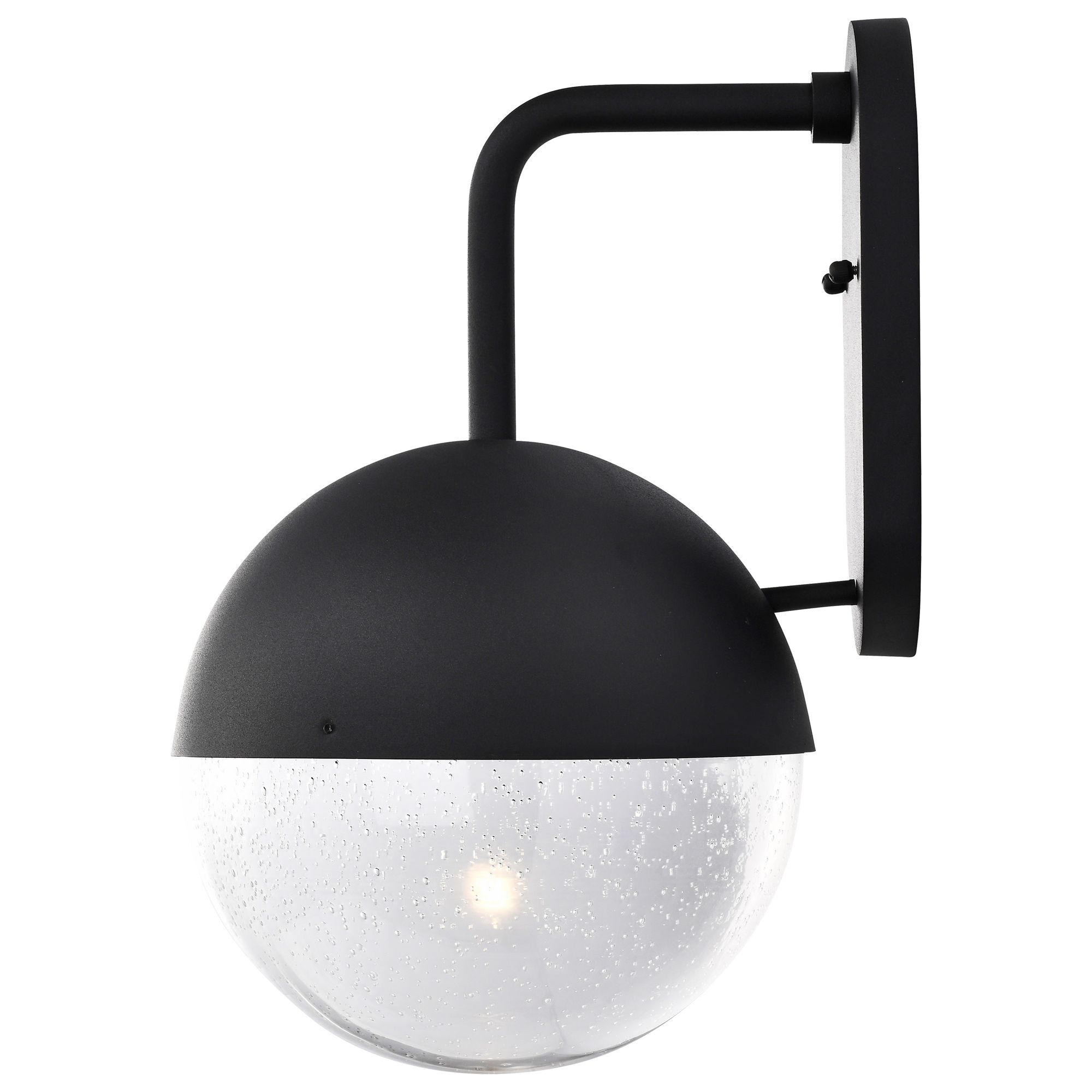 Image 3 Atmosphere; 10W LED; Wall Lantern; Matte Black w Clear Seeded Glass more views