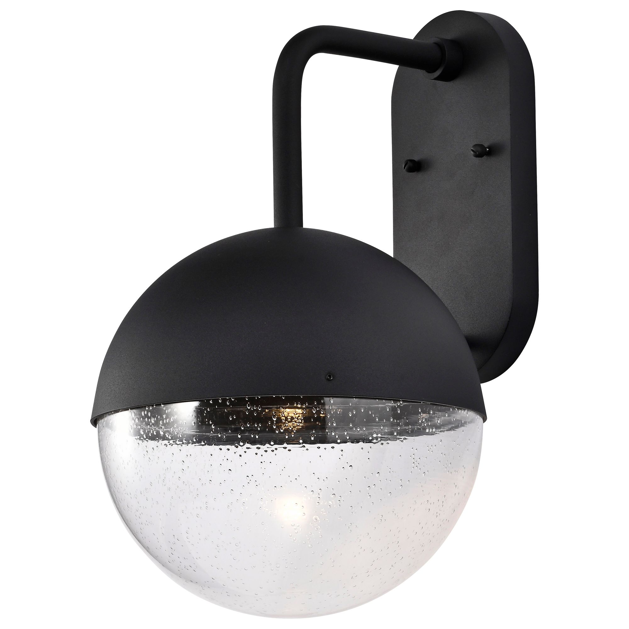 Image 7 Atmosphere; 10W LED; Wall Lantern; Matte Black w Clear Seeded Glass more views