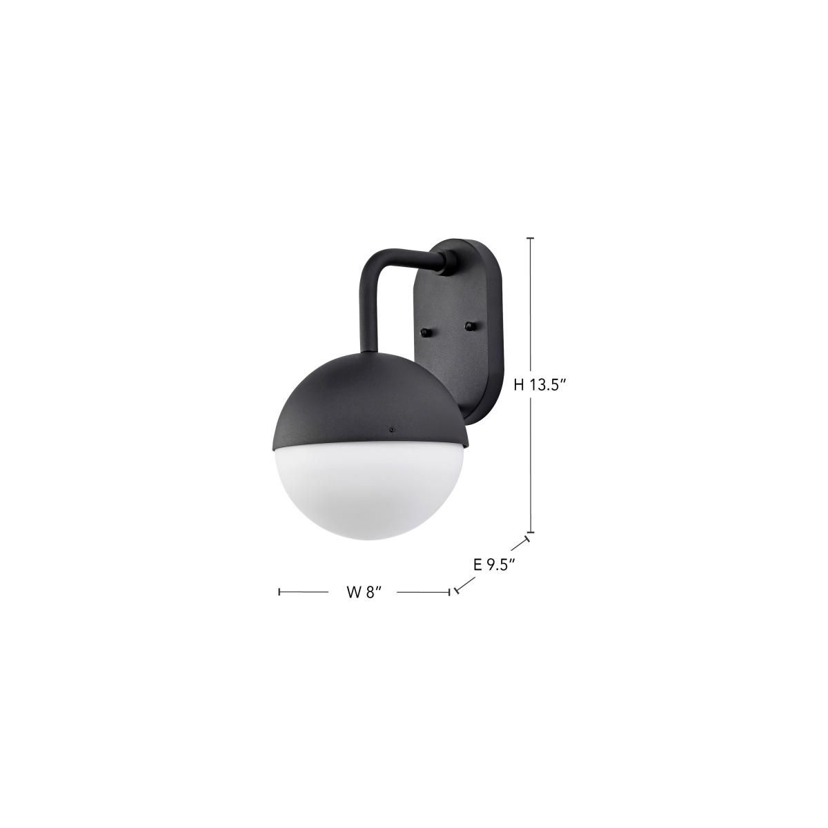 Atmosphere 13 1/2" High Matte Black LED Outdoor Wall Light