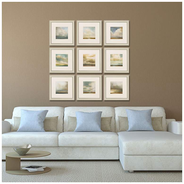 Image 2 Atmosphere 16"W x 16"H Transitional Framed Art Set of 9 more views