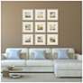 2_Atmosphere 16"W x 16"H Transitional Framed Art Set of 9 more views