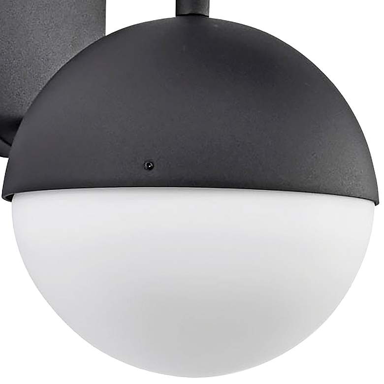 Image 2 Atmosphere; 6W LED; Medium Wall Lantern; Matte Black with White Opal Glass more views
