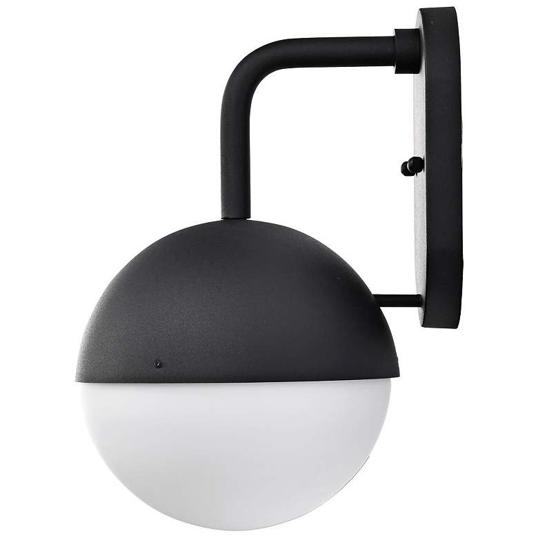 Image 3 Atmosphere; 6W LED; Medium Wall Lantern; Matte Black with White Opal Glass more views
