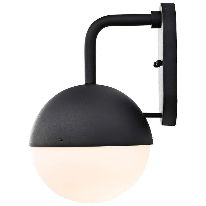 Image 4 Atmosphere; 6W LED; Medium Wall Lantern; Matte Black with White Opal Glass more views