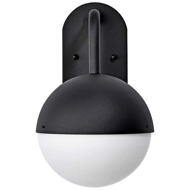 Image 6 Atmosphere; 6W LED; Medium Wall Lantern; Matte Black with White Opal Glass more views
