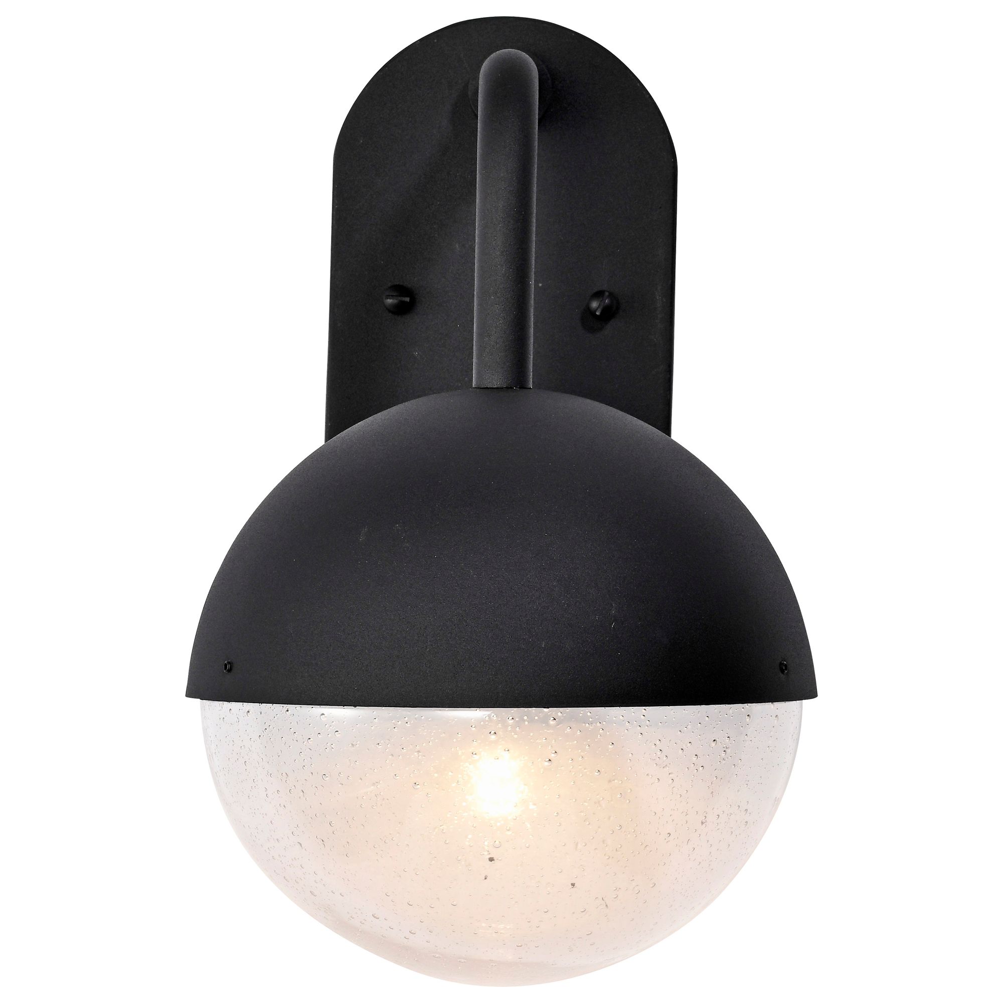 Image 3 Atmosphere; 6W LED; Wall Lantern; Matte Black w Clear Seeded Glass more views
