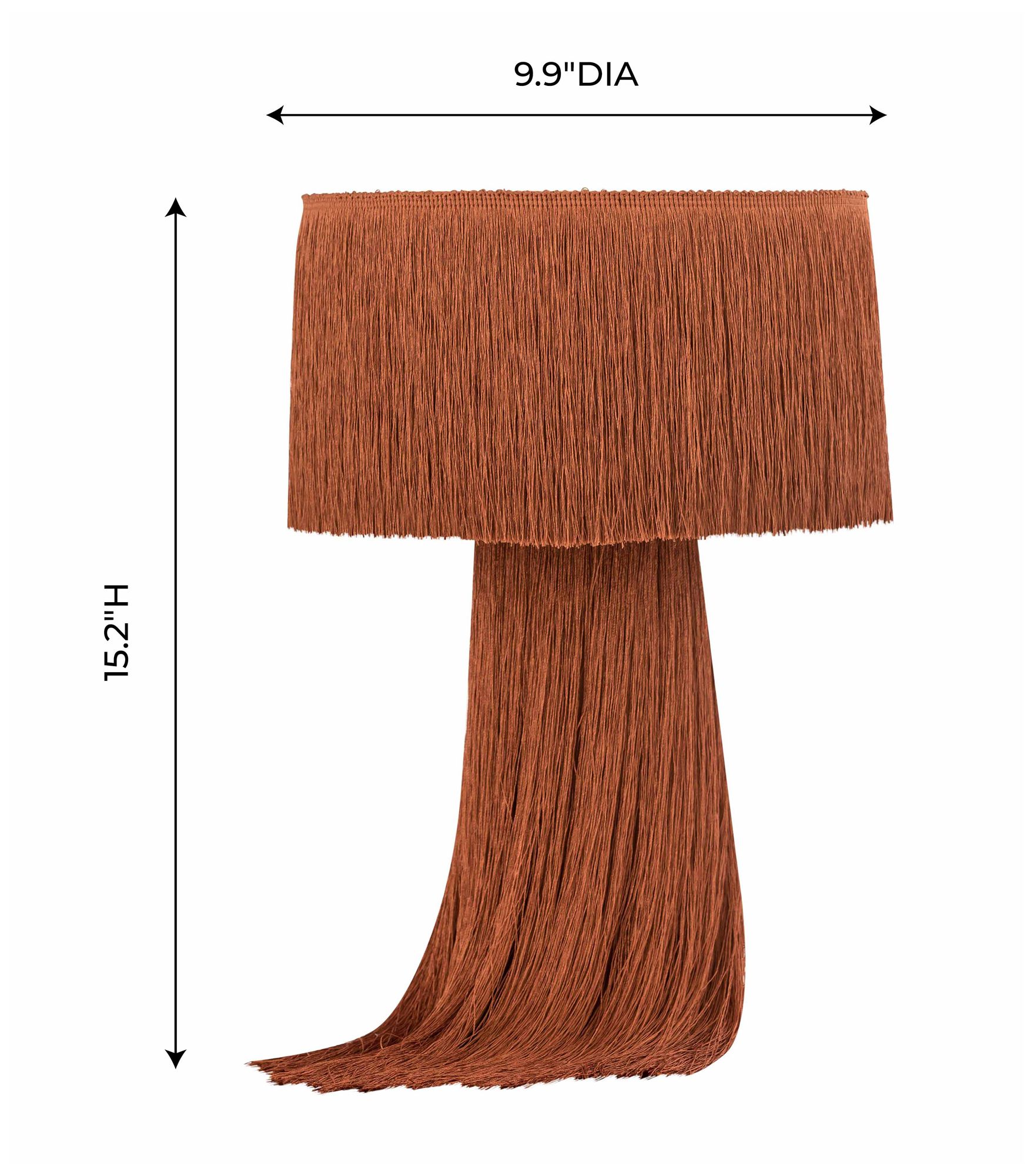 Image 6 Atolla Brick Tassel Table Lamp more views