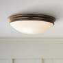 Atom 10 1/2" Wide Oil-Rubbed Bronze Round Ceiling Light