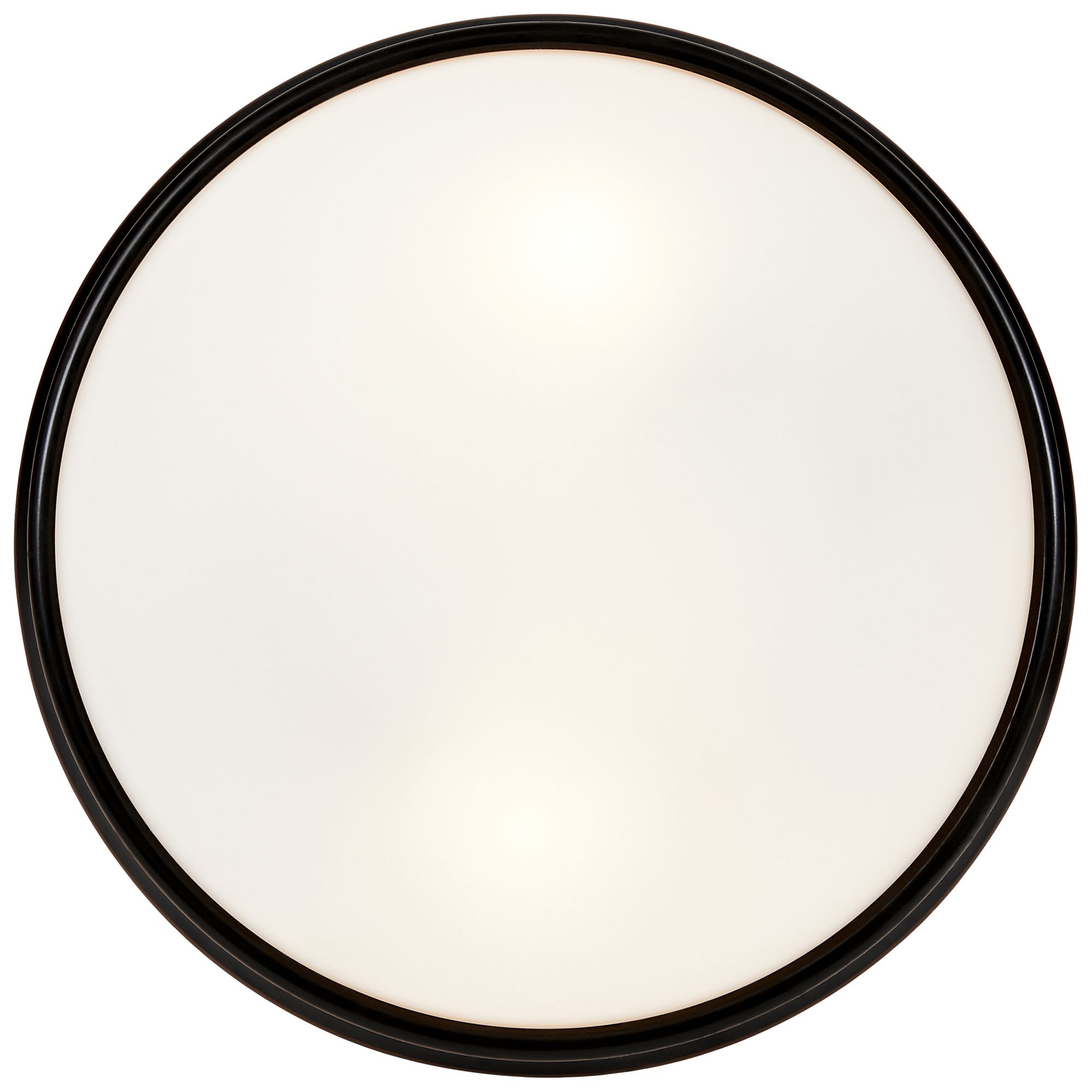 Image 4 Atom 12.5" Wide Oil Rubbed Bronze Opal Glass Flush Mount Ceiling Light more views