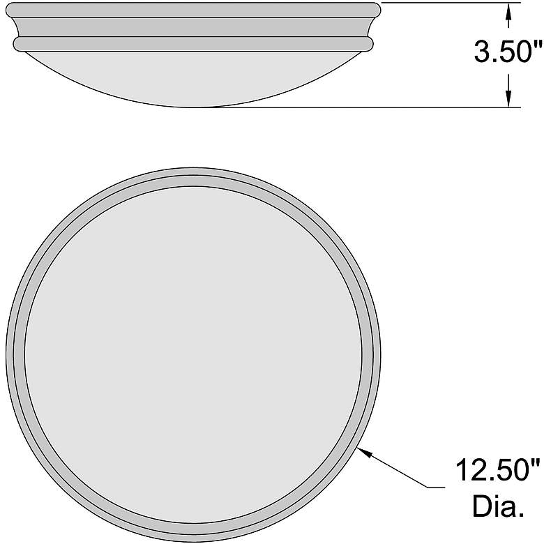 Image 7 Atom 12.5" Wide Oil Rubbed Bronze Opal Glass Flush Mount Ceiling Light more views