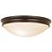 Atom 12 1/2" Wide Oil-Rubbed Bronze Round Ceiling Light