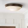 Atom 12 1/2" Wide Oil-Rubbed Bronze Round Ceiling Light