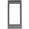 Atom 12" High Coal Frosted Glass LED Outdoor Wall Light