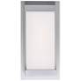 Atom 12" High Silica Frosted Glass LED Outdoor Wall Light