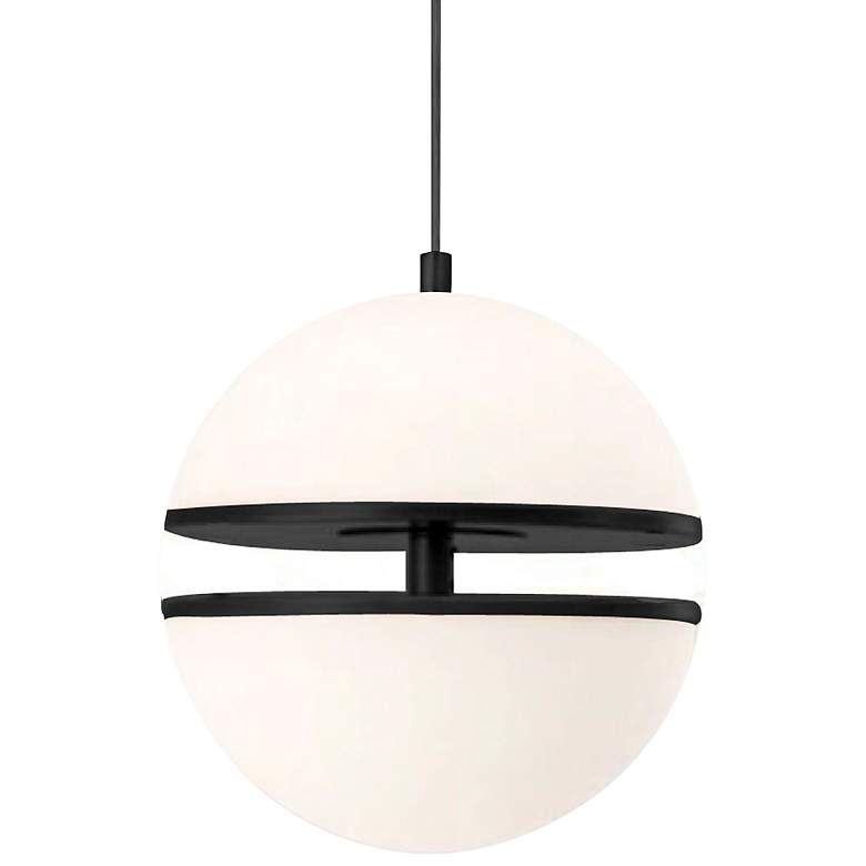 Image 2 Atomic 12" Wide Matte Black 30W Pendant
