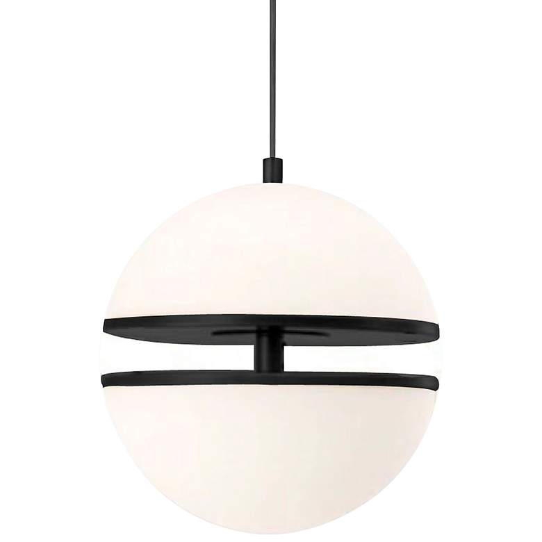 Image 1 Atomic 12 inch Wide Matte Black 30W Pendant