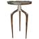 Atomina 14 3/4" Wide Shiny Gold Tripod Accent Table