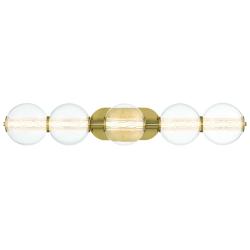 Atomo 38" LED Vanity  Gold With Clear Glass