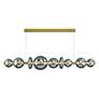 2_Atomo 74" LED Chandelier  Gold With Smoked Glass more views