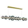 3_Atomo 74" LED Chandelier  Gold With Smoked Glass more views