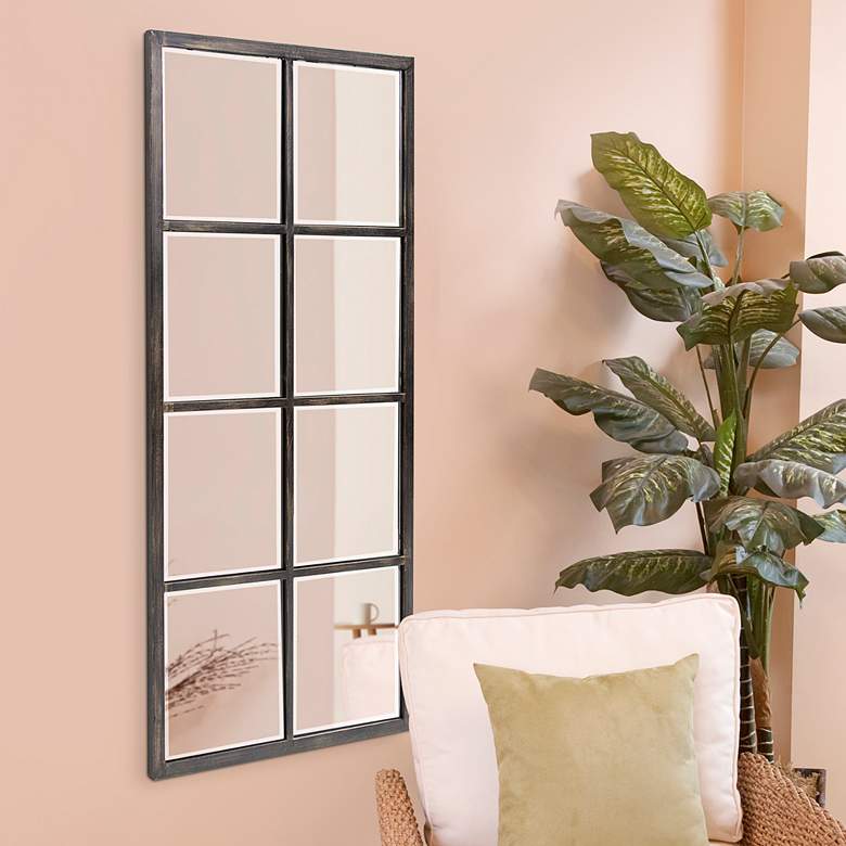 Image 1 Atrium Oil-Rubbed Bronze 24" x 48" Windowpane Wall Mirror