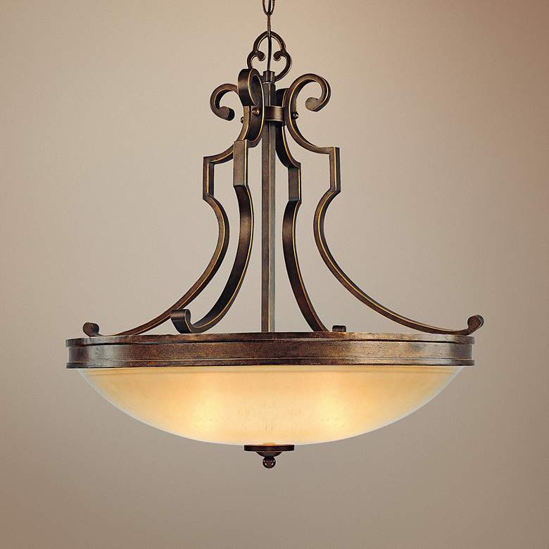 Image 1 Atterbury Collection 25 inch Wide 3-Light Pendant Chandelier
