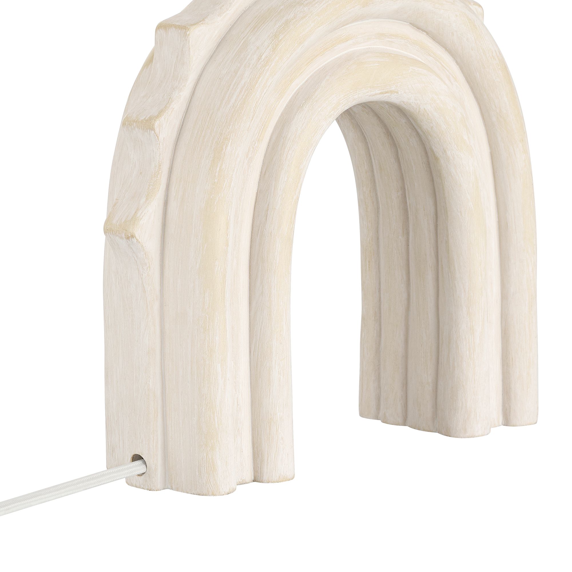 Attica 20 1/2" High Ivory Coastal Arch Accent Table Lamp Set of 2 in scene