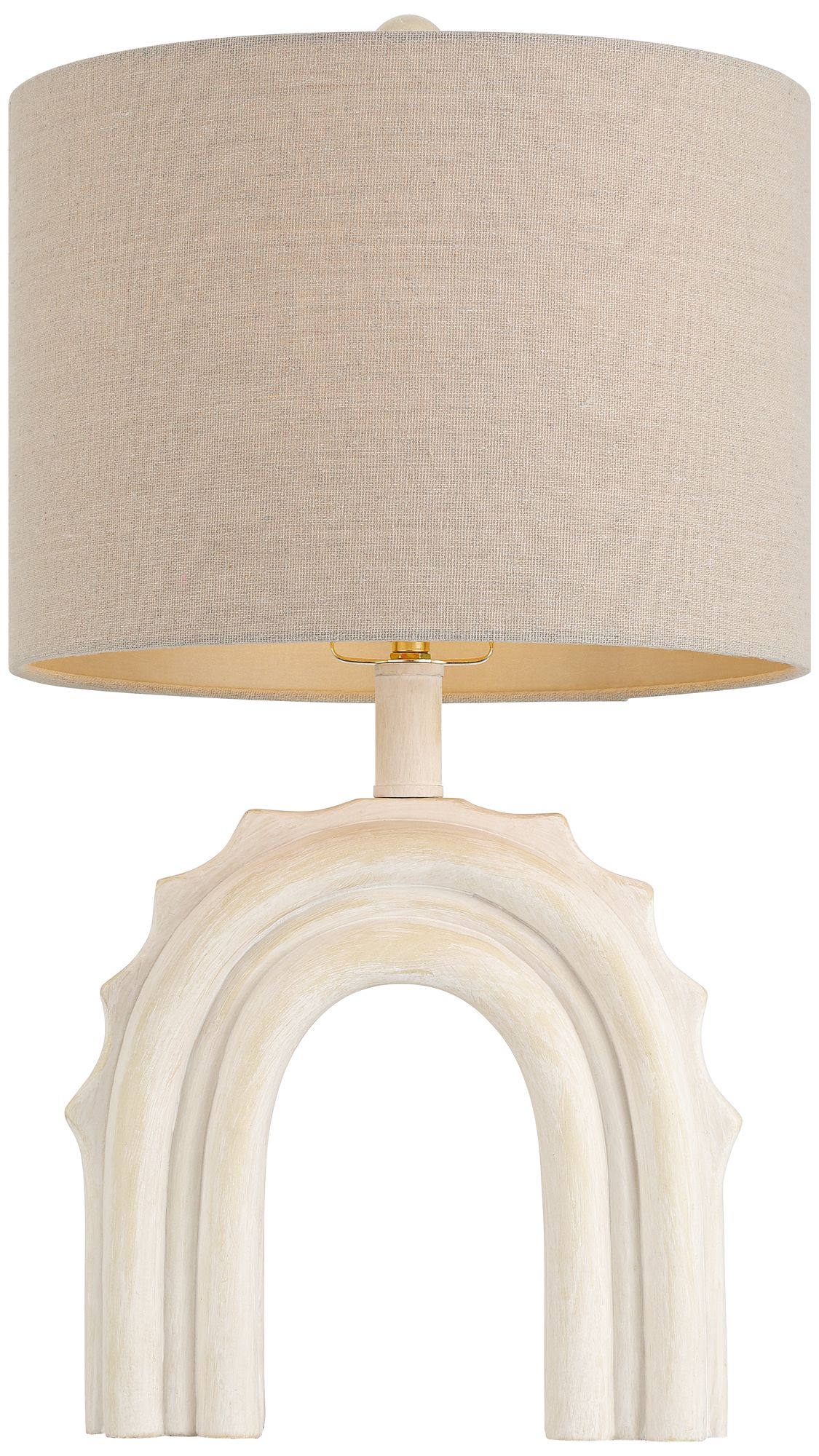 Attica 20 1/2" High Ivory Coastal Arch Accent Table Lamp Set of 2 in scene