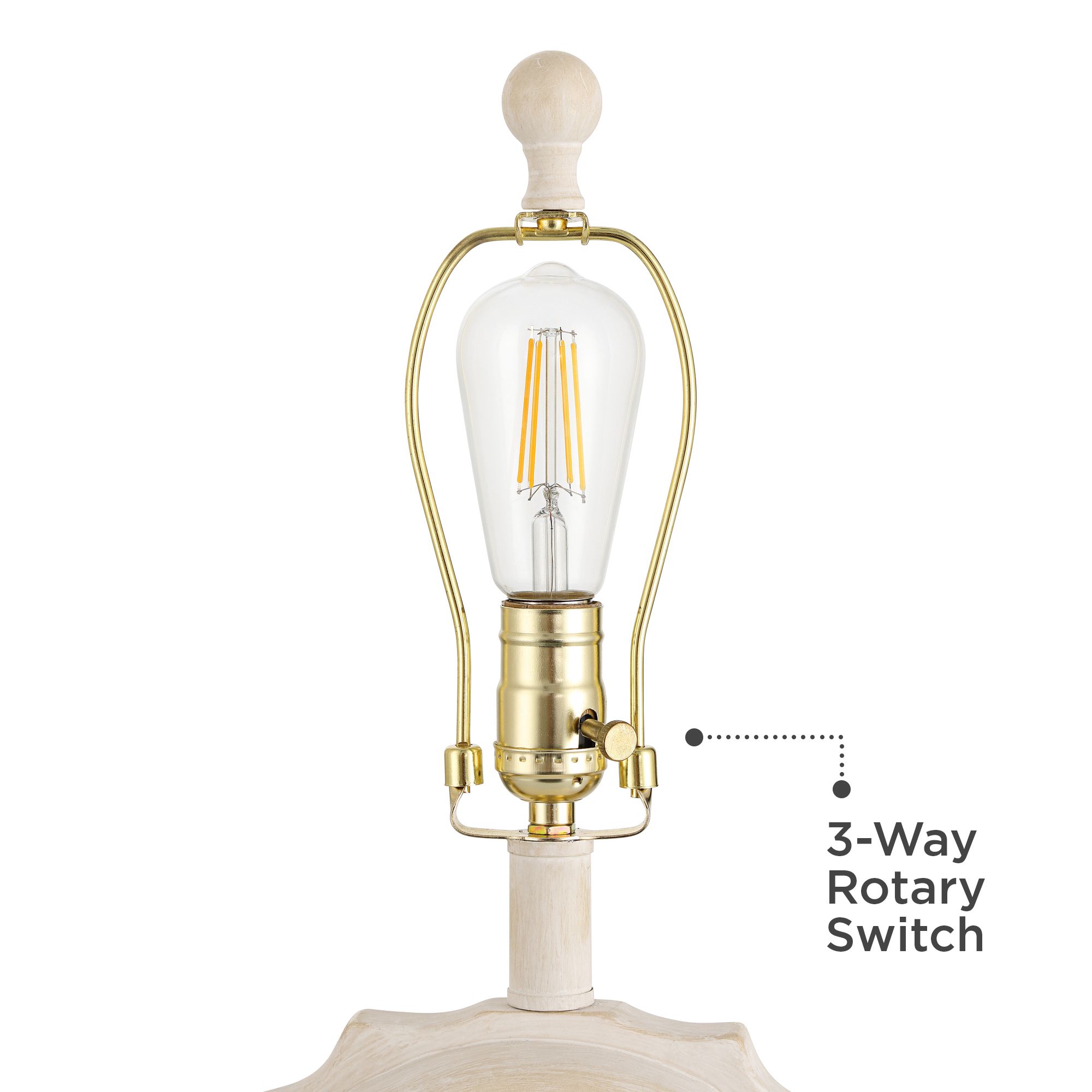 Image 5 Attica 20 1/2" High Ivory Coastal Arch Accent Table Lamp more views