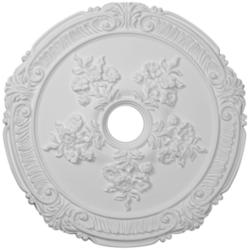 Attica with Rose 26&quot; Wide Primed Round Ceiling Medallion