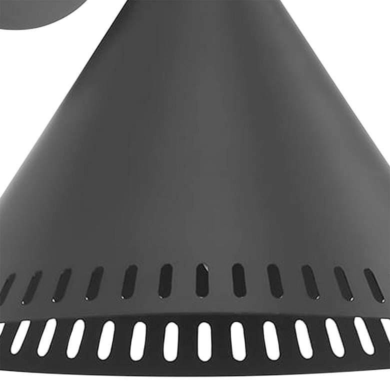 Image 2 Atticus 10" High Satin Black Wall Sconce more views