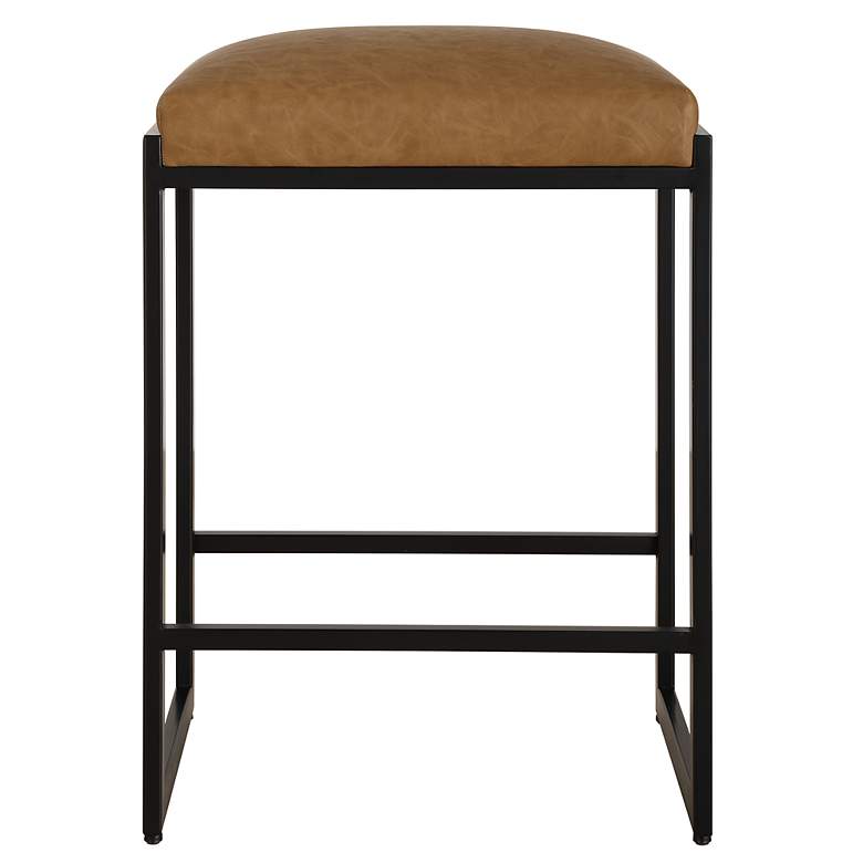 Image 2 Atticus 25 3/4" Brown and Black Counter Stool