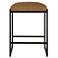 Atticus 25 3/4" Brown and Black Counter Stool
