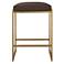 Atticus 25 3/4" High Brown and Gold Counter Stool