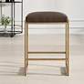 1_Atticus 25 3/4" High Brown and Gold Counter Stool
