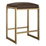 3_Atticus 25 3/4" High Brown and Gold Counter Stool more views