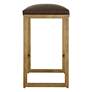 4_Atticus 25 3/4" High Brown and Gold Counter Stool more views