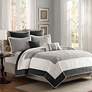 Thumbnail1 of Attingham Black Pieced King/Cal King 7-Piece Coverlet Set