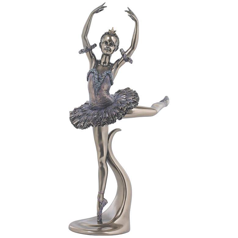 Image 1 Attitude Derriere Bronze 12" High Ballerina Figurine