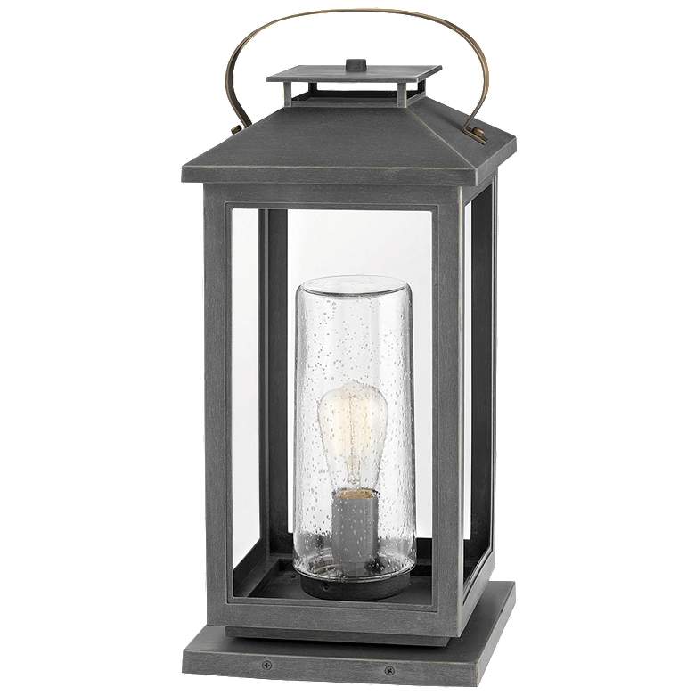 Image 1 Atwater 21 1/2 inch High Gray 3 Watts Outdoor Post Light