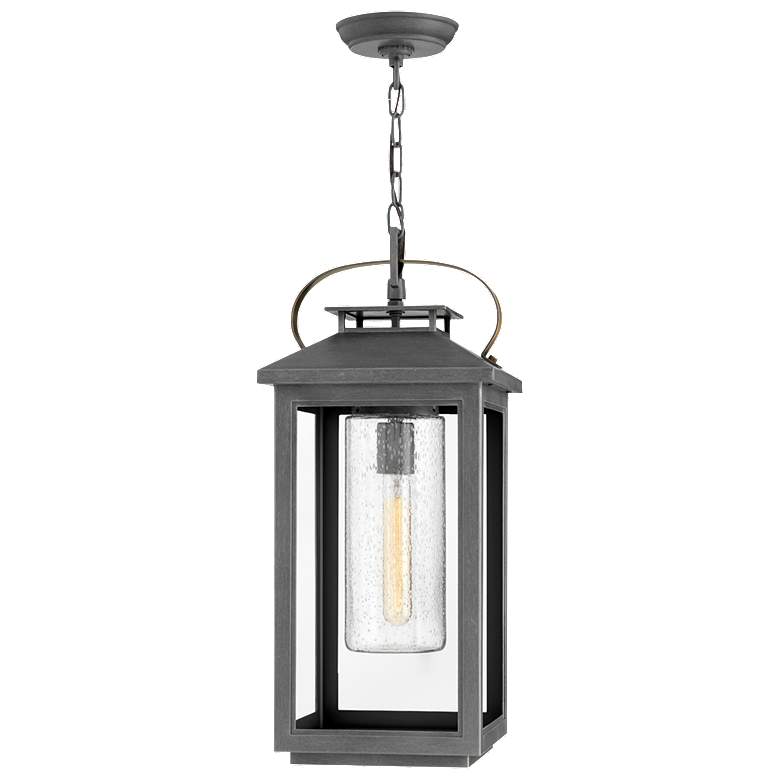 Image 1 Atwater 21 1/2 inch High Gray Outdoor Hanging Light