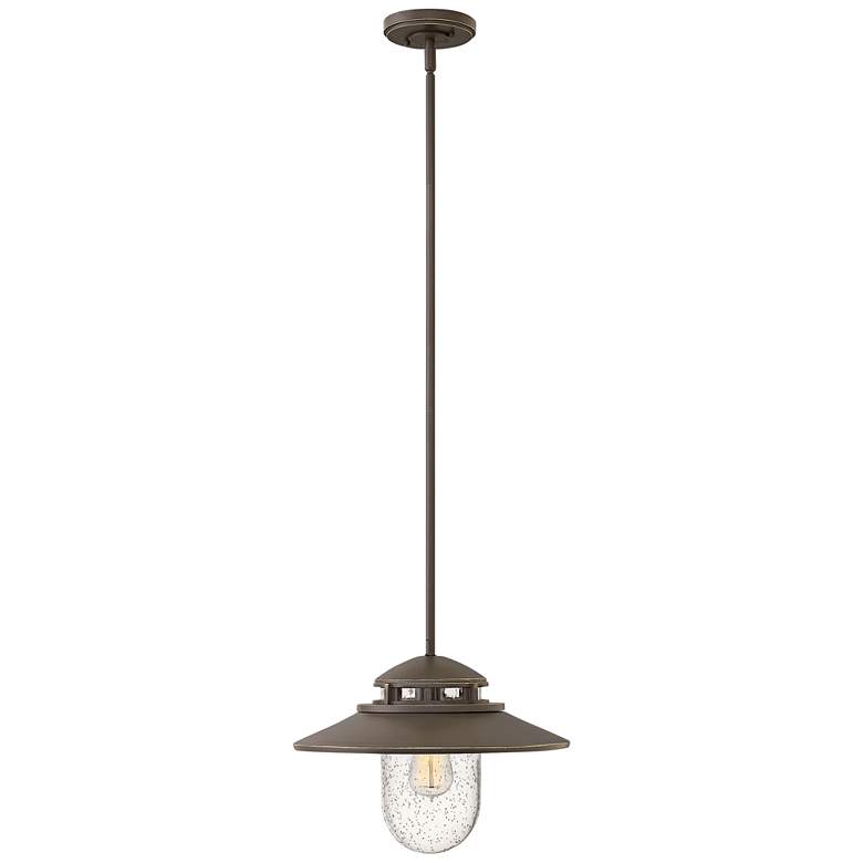 Image 1 Atwell 11" High Oil Rubbed Bronze Outdoor Hanging Light